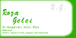 roza gelei business card