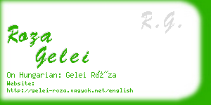 roza gelei business card